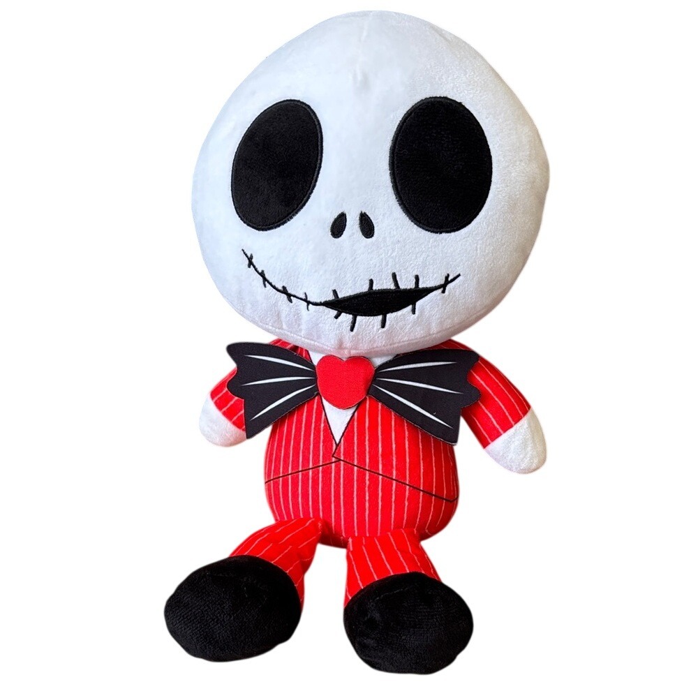 Disney Nightmare Before Christmas Baby Jack Skelington Plush Toy w/Red Suit EUC